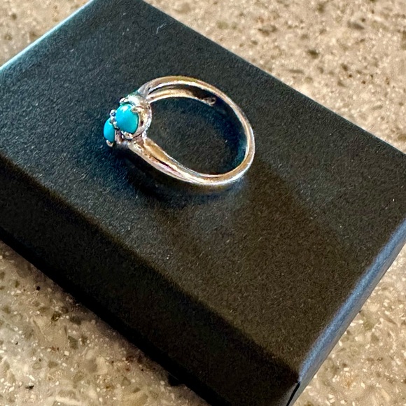 Carolyn Pollack Sterling Silver Sleeping Beauty Turquoise Ring SZ 7 - Picture 5 of 9